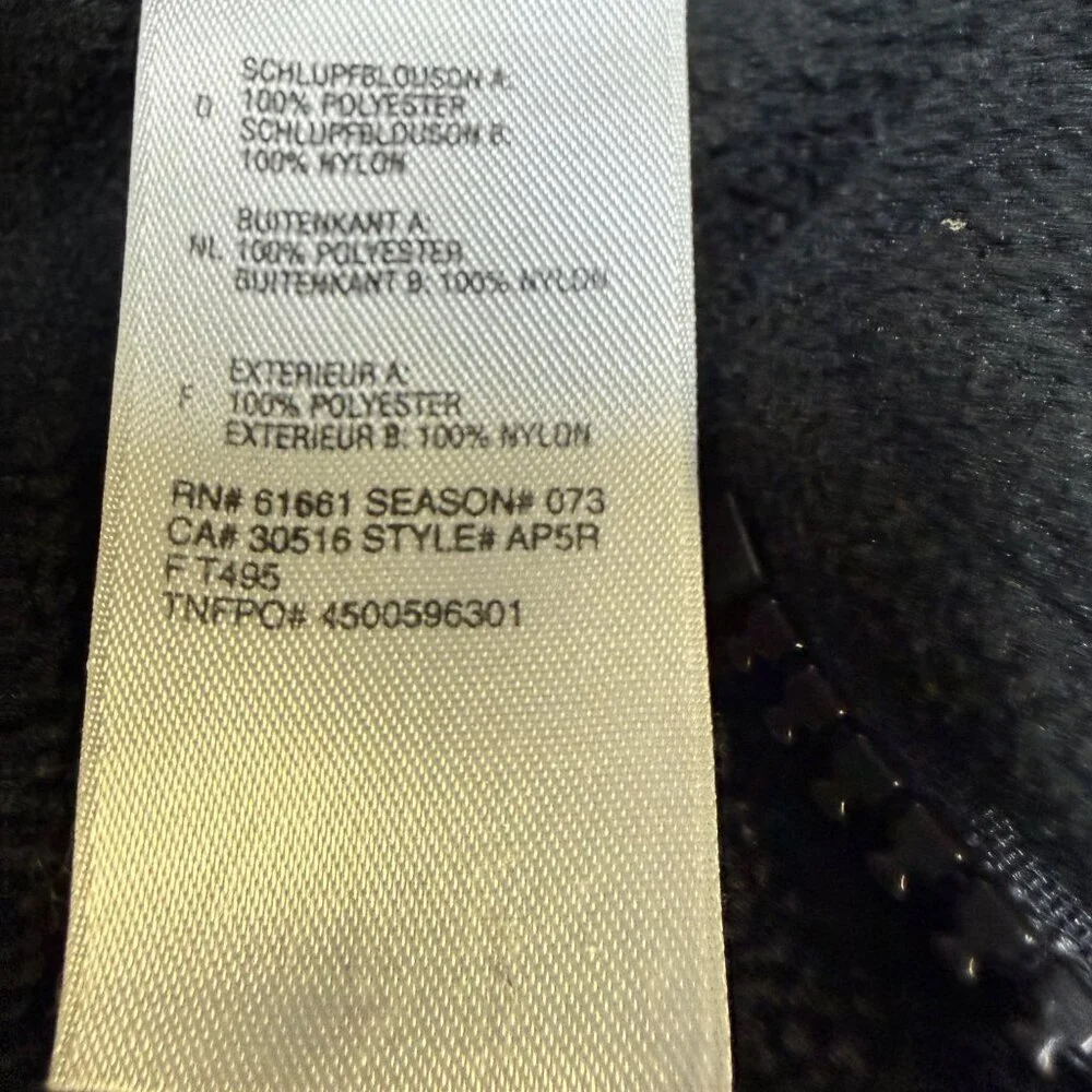 The North Face TKA‎ 200 Full Zip Fleece Jacket Men’s XXL Black EUC